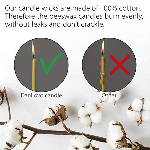 Danilovo Ritual - Velas 100% de cera de abeja - Velas ortopédicas para decoración