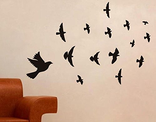 Da.Wa Etiqueta Adhesiva de Pared de Pájaro Diseño Decorativo de Búho para Cafetería, Restaurante, Cocina, Sala de Estar