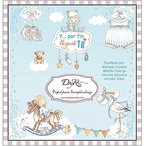 DAYKA LIBRITO Papel Scrap Bebe Niño 24 UD 20x20 CM