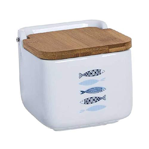 Dcasa Tapa bambú Saleros y pimenteros Fiambreras bento-Porta Alimentos Artículos para el hogar Unisex Adulto, Multicolor (Multicolor), única