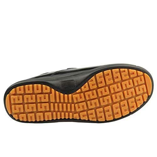 DDTX Calzado de Trabajo para Hombres Antideslizante Ligeros y Transpirable Zapatos de Trabajo de Cocina Negro Talla 42.5
