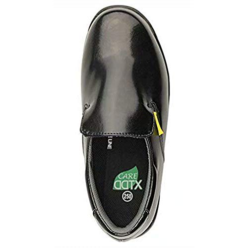 DDTX Calzado de Trabajo para Hombres Antideslizante Ligeros y Transpirable Zapatos de Trabajo de Cocina Negro Talla 42.5