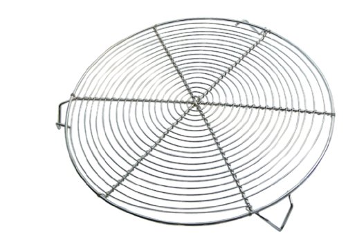 DE BUYER 0237.28 - Bandeja de Grill Redonda (con 3 Patas, 28 cm, niquelada)