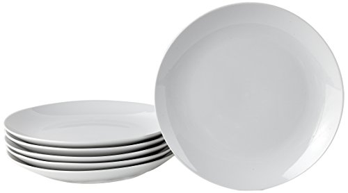 Deagourmet 187, Venus Sept. 6 Postre Placas de cartón Blanco, Blanco Porcelana