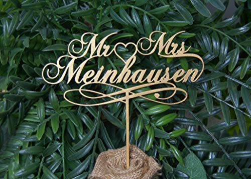 Decoración para tarta personalizada con nombre MR MRS, para cualquier ocasión: boda, aniversario, San Valentín, boda, recuerdo, fotografía, estilo rústico y elegante