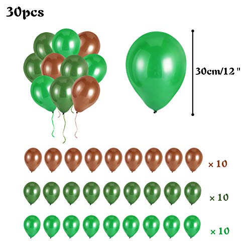 Decoraciones Forestales (36 Piezas) - Decoraciones Animales Del Bosque Partido Globos, Guirnaldas De Papel Para Las Decoraciones De La Fiesta De Cumpleaños De Los Niños Forestales Amigos Temas Partido