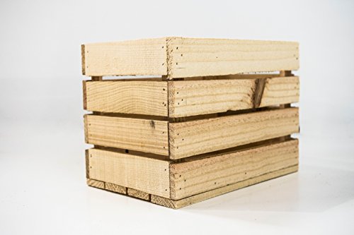DECORANDO CON SAM 3 Cajas de Madera, 30x20x22cm Caja Natural, Beige. Incluye Imán de Regalo Personalizable.