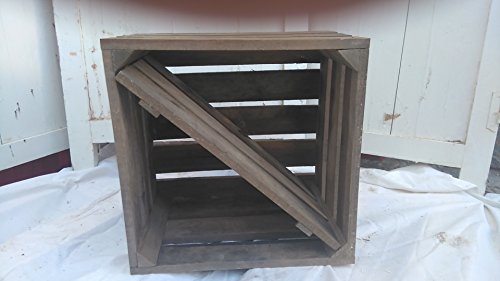 DECORANDO CON SAM Lote 2 Cajas DE Madera para Almacenamiento Vino Tipo Caja Fruta