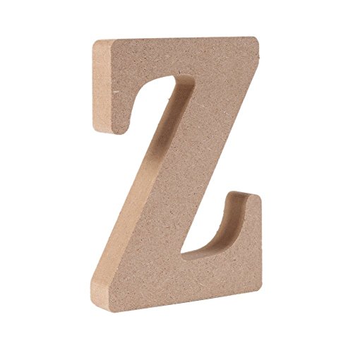 Decorativo De madera Letras, Original Color 26 Alfabeto Madera Letras para ombre Para niños Cumpleaños Fiesta Boda Casa Decoración y Cuarto, Gspirit (Z)