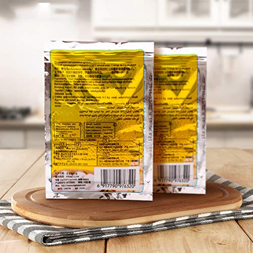 Deeabo 20 G de Levadura de Pan, Levadura Seca de Alta Actividad, Suministros de Cocina para Panqueques de Pan Al Vapor, Pasta, Relleno de Nitrógeno, Hacen Que El Pan Sea Voluminoso Y Suave