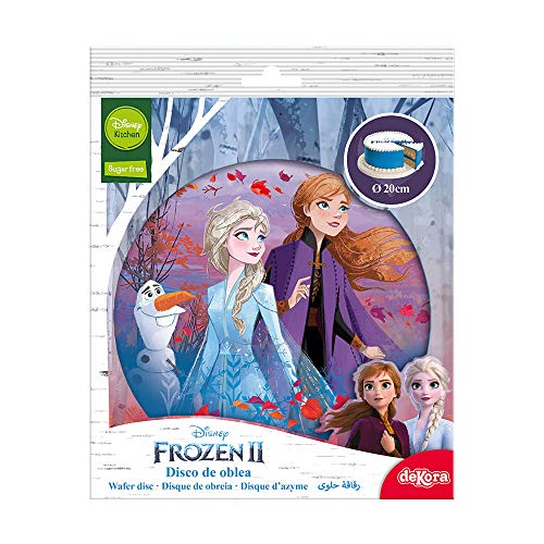 Dekora - Disney Frozen Decoracion Tartas de Cumpleaños, 20 cm, Multicolor, 114382