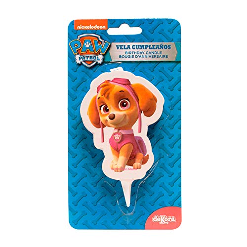 Dekora - Vela de Cumpleaños 2D Skye Patrulla Canina