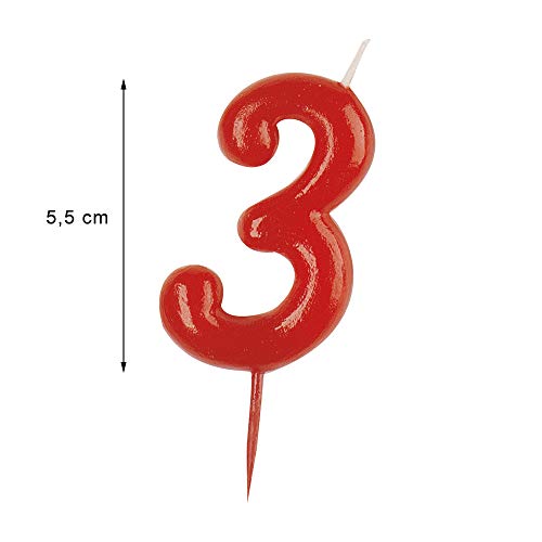 Dekora - vela de cumpleaños numero 3.