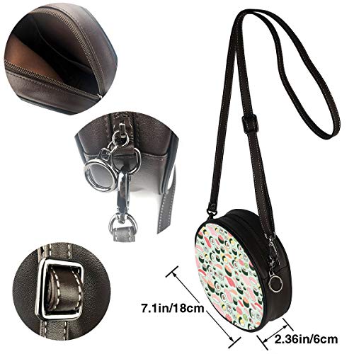 Delicioso sushi elegante bolso bandolera pequeño redondo bolso impermeable
