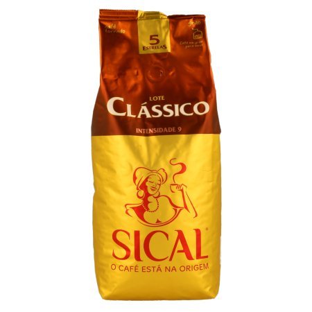 Deliciosos granos de café portugueses tostados Sical 5 estrellas (3 paquetes de 1 kg)