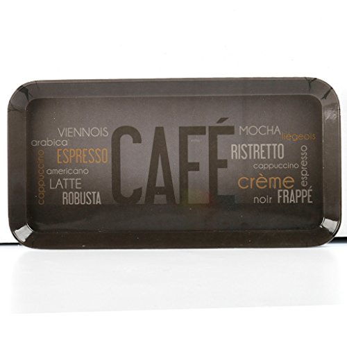 Delys-By-Verceral Cafe Bandeja Gama Café Creme, Melamina, Multicolor, 9.7x1.79x29.8 cm