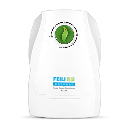 DENGS 18 W 500 mg/h montado en la pared Generador de Ozono, pequeño hogar Ozonizador, con función de temporizador/Blanco / 18w