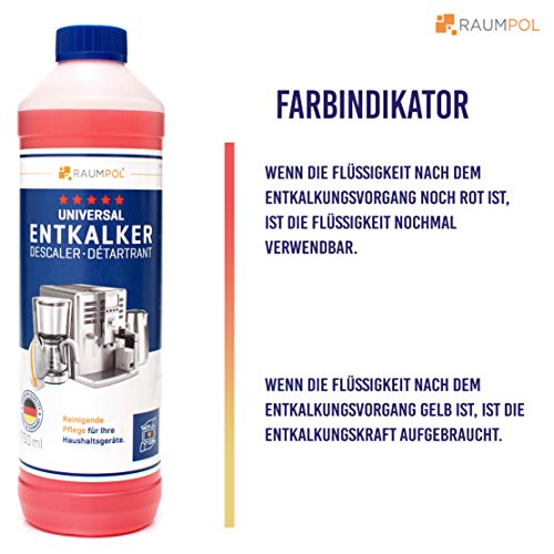 Descalcificador para cafetera 2x 750ml - máquina de café automatica compatible con marcas Delonghi, Jura, Nespresso Dolce Gusto, Senseo