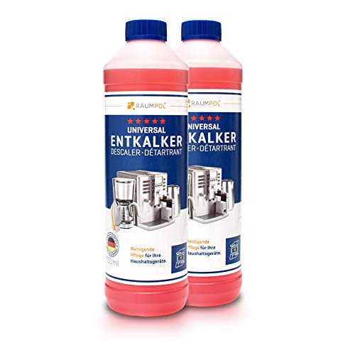 Descalcificador para cafetera 2x 750ml - máquina de café automatica compatible con marcas Delonghi, Jura, Nespresso Dolce Gusto, Senseo
