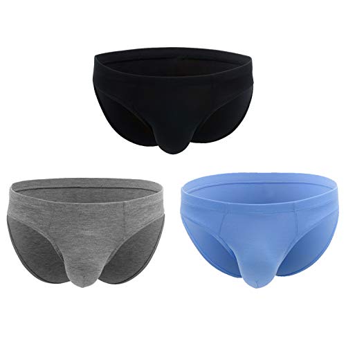 Desconocido JIER Calzoncillos para Hombre, Corte Alto, Suave y Transpirable, cómodo, sin Etiquetas,3 Unidades Ropa Interior Calzoncillos bóxer Elegante bañador Multicolor (Multicolor,Medium)