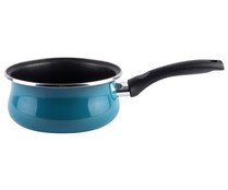 Desconocido Magefesa Country Batería de Acero esmaltado, Color Verde Agua Exterior y Antiadherente bicapa Reforzado. Apta para Todo Tipo de cocinas, incluida inducción, 24 cm