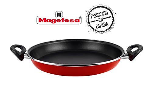 Desconocido Magefesa Praga Paellera, Acero, Rojo, 30
