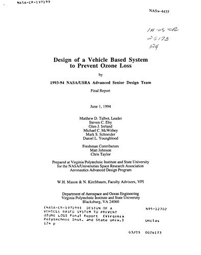 Design of a vehicle based system to prevent ozone loss (English Edition)