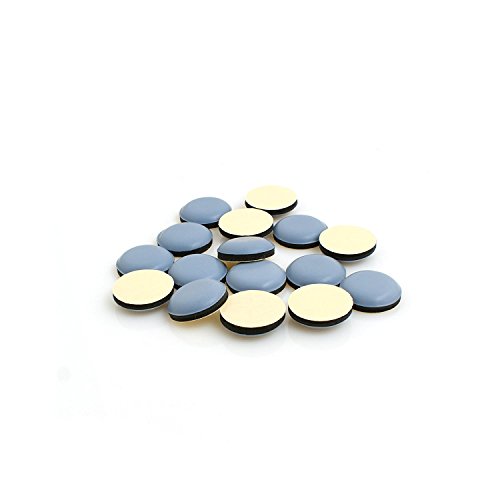 Design61 20 x Autocollantes Patins en Téflon Patins de Meubles de Protection des sols Teflon schong Échelle de Sol Ø 20 mm et épaisseur PTFE DE 3,1 mm