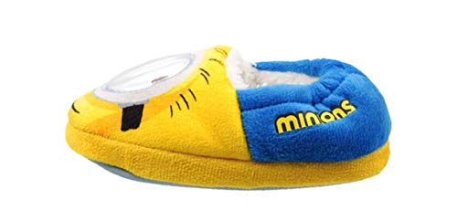 Despicable Me Minions Shakey Eye Pantuflas, color Azul, talla 27 EU