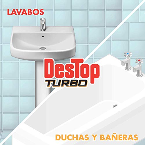 Destop Express - Desatascador para Tuberías Superconcentrado con sosa cáustica, formato gel - 1L