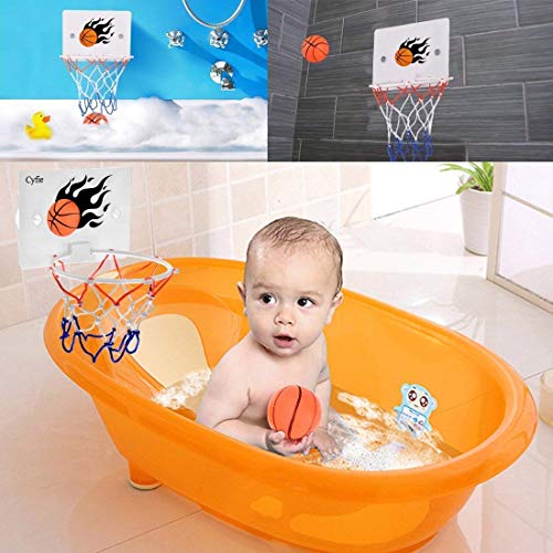 DEWEL Mini Canasta Baloncesto para niños Tablero de Pared de Baloncesto Juego de Oficina y casa,Canasta Baloncesto Infantil Incluyendo Inflador y Dos Pelotas