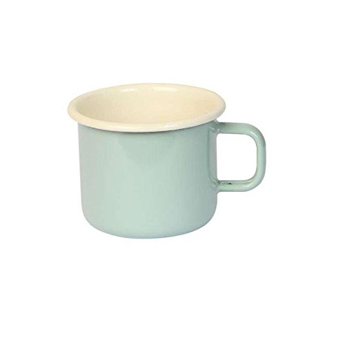 Dexam 450 ml taza acero esmaltado Vintage, verde