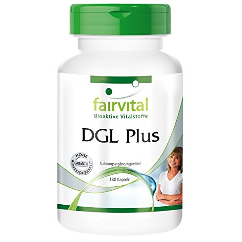 DGL Plus - Raíz de Regaliz Desglicirrizado + Malvavisco + Olmo + Aloe Vera - VEGANO - Dosis elevada - 180 Cápsulas - Calidad Alemana