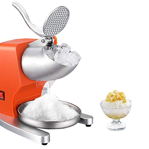 DGYAXIN Picadora de Hielo, Trituradora máquina máquina eléctrica lámina encimera Resistentes industriales de Hielo máquina de Afeitar Batidos en Acero Inoxidable