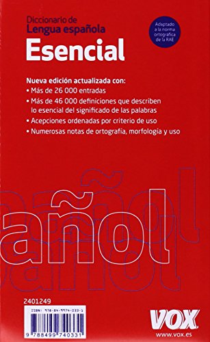 Diccionario Esencial de la Lengua Española (Diccionarios En Español)