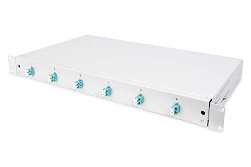 DIGITUS DN-96330/3 Adaptador de Fibra óptica LC Gris 1 Pieza(s) - Adaptadores de Fibra óptica (LC, Gris, Acero, Cerámica de circonio, OM3, 483 mm)