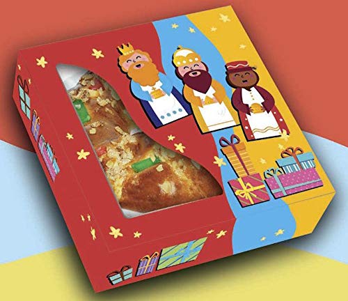 Dimoba Caja para Roscón de Reyes 40x40x8 cm. 25 ud.