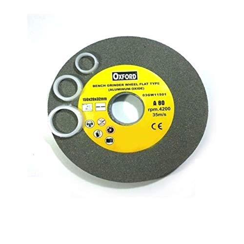 Disco óxido aluminio grano 80 para Mola Banco Piedra tipo Flat 150 mm
