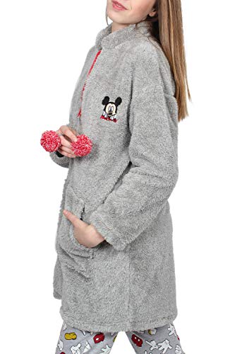 Disney Bata Manga Larga Calentita Mickey Icon para Mujer, Color Rojo, Talla L