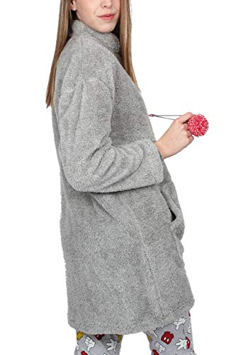 Disney Bata Manga Larga Calentita Mickey Icon para Mujer, Color Rojo, Talla L
