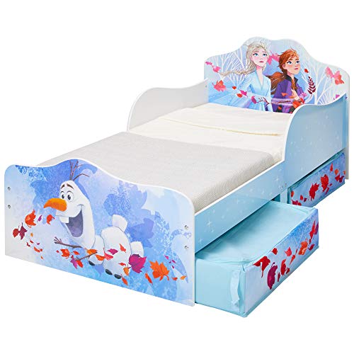 Disney Infantil con Espacio de Almacenamiento, Tela, Cama para niño