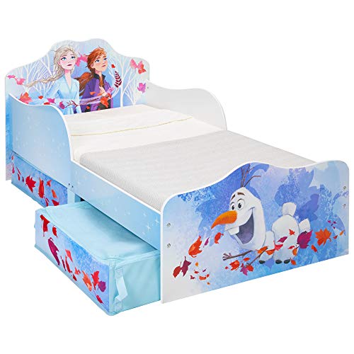 Disney Infantil con Espacio de Almacenamiento, Tela, Cama para niño