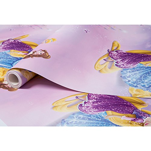 Disney - Papel pintado para pared, diseño de princesas Disney