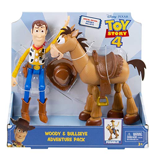 Disney Toy Story 4 Pack de aventuras de Woody y Perdigón, juguetes niños + 3 años (Mattel GDB91)