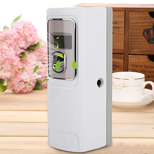 Dispensador de ambientadores, Pantalla eléctrica LCD Aerosol de la Bomba automática Aroma Kit de pulverización para Montar en la Pared Dispensador de Aerosol de Perfume para el hogar y la Oficina