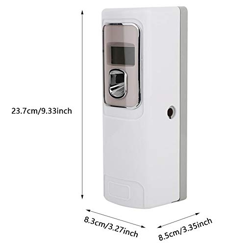 Dispensador de ambientadores, Pantalla eléctrica LCD Aerosol de la Bomba automática Aroma Kit de pulverización para Montar en la Pared Dispensador de Aerosol de Perfume para el hogar y la Oficina
