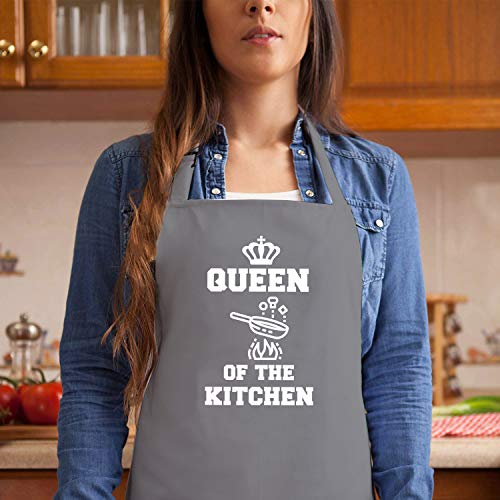 Divertidos Delantales de Cocina para Pareja Lindos Delantales de Cocina a Juego Aniversario Boda Compromiso Despedida de Soltera Delantal de Navidad Regalos