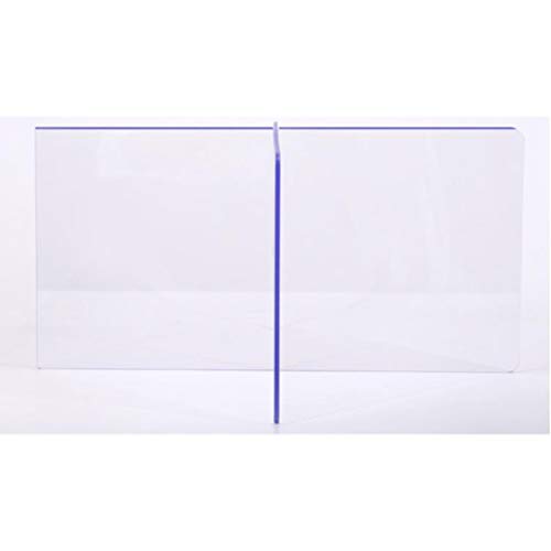 Divisor de la Tabla del Protector del Estornudo, 4 Mm de Espesor Escudo Acrílico Transparente de 80/120 × 60 × 40 Cm Protector de Estornudo de Plexiglás Acrílico para Mesas Redondas - 4 Personas