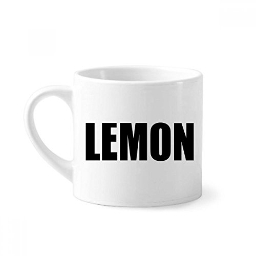 DIYthinker Taza de la Fruta del limón Nombre Alimentos Mini del café con Leche de la cerámica Taza de cerámica con el Regalo de la manija 6 oz