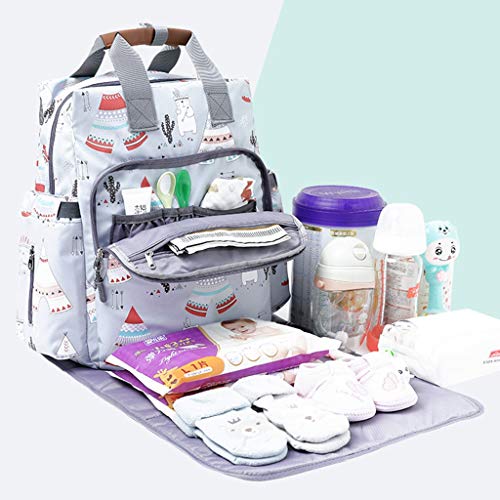 DLJJJLLM Mochila Bolsa Pañales Cambiar Bebés Cochecito Cambiador Correas De Hombro Anchas For Mamá Y Papá (Color : Heavy Colors, Size : 30cm)